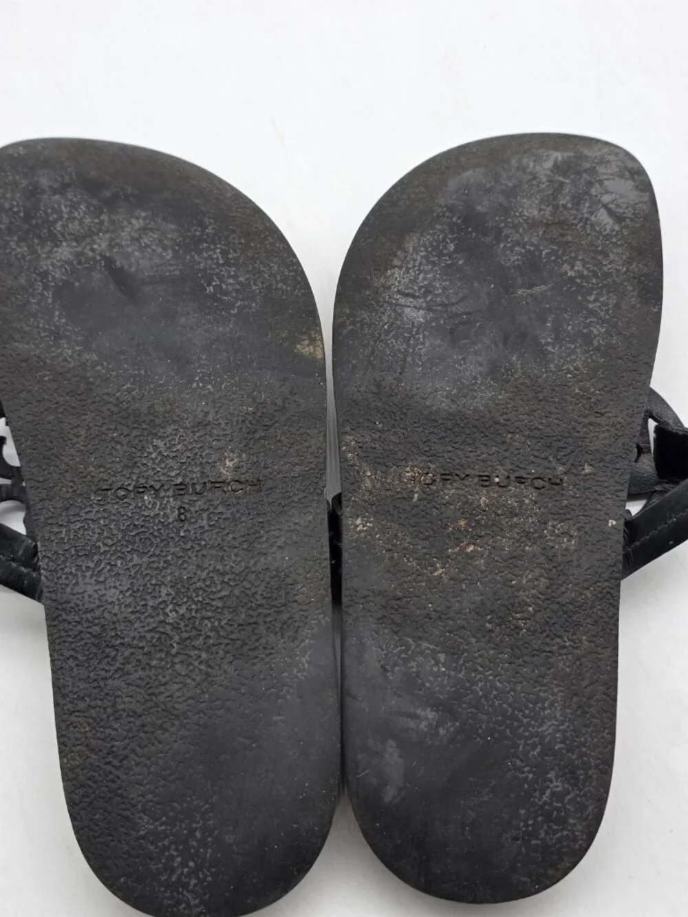 Tory Burch Sandals Womens Size 8 39 Miller Cloud Logo Thong Cork Footbed Shoes